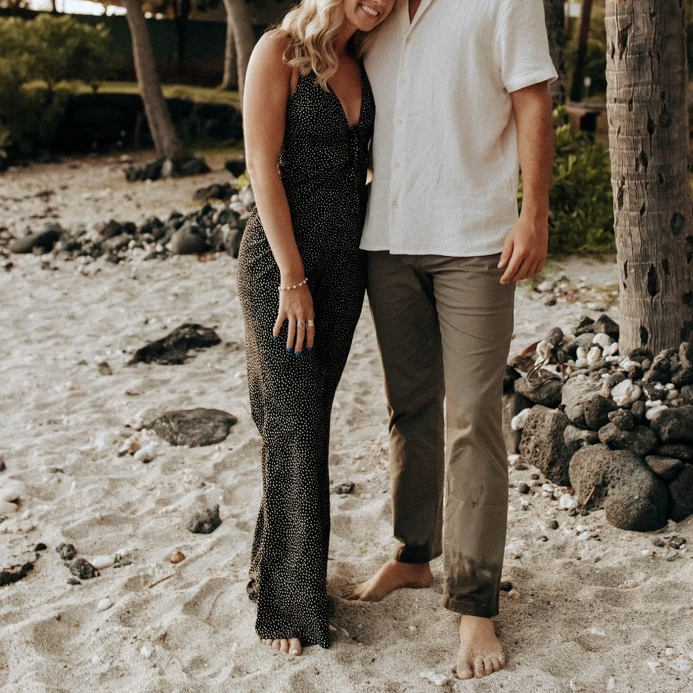 Polka Dot Black and White Jumpsuit